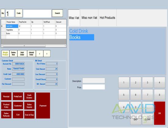 Aavid Technologies POS System